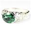Russian Nanocrystal Emerald, 925 Sterling Silver Ring, SR360
