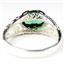 Russian Nanocrystal Emerald, 925 Sterling Silver Ring, SR360