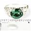 Russian Nanocrystal Emerald, 925 Sterling Silver Ring, SR360