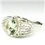 SR365, Green Amethyst (Prasiolite), 925 Sterling Silver Ladies Ring