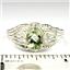 SR365, Green Amethyst (Prasiolite), 925 Sterling Silver Ladies Ring