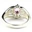SR365, Created Pink Sapphire, 925 Sterling Silver Ladies Ring