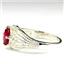 SR365, Created Ruby, 925 Sterling Silver Ladies Ring