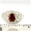 SR365, Garnet CZ, 925 Sterling Silver Ladies Ring
