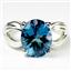 Paraiba Topaz, 925 Sterling Silver Ladies Ring, SR361