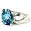Paraiba Topaz, 925 Sterling Silver Ladies Ring, SR361