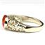 10K, 14K or 18K Gold Ladies Ring, Created Padparadscha Sapphire, R360