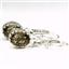 925 Sterling Silver Crown Bezel Leverback Earrings, Smoky Quartz, SE109