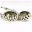 925 Sterling Silver Crown Bezel Leverback Earrings, Smoky Quartz, SE109