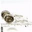 925 Sterling Silver Crown Bezel Leverback Earrings, Smoky Quartz, SE109