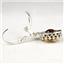 925 Sterling Silver Crown Bezel Leverback Earrings, Twilight Fire Topaz, SE109