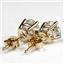 14k Gold Post Earrings, Mercury Mist Topaz, E012