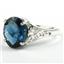 SR057, London Blue Topaz, 925 Sterling Silver Ring