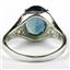 SR057, London Blue Topaz, 925 Sterling Silver Ring
