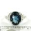 SR057, London Blue Topaz, 925 Sterling Silver Ring