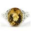 SR057, Citrine, 925 Sterling Silver Ring