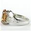 SR057, Champagne CZ, 925 Sterling Silver Ring