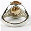 SR057, Champagne CZ, 925 Sterling Silver Ring