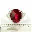 SR057, Created Ruby, 925 Sterling Silver Ring
