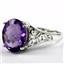 SR057, Amethyst, 925 Sterling Silver Ring