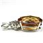 925 Sterling Silver Pendant w/accents, 22 ct Twilight Fire Topaz, SP016