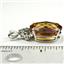 925 Sterling Silver Pendant w/accents, 22 ct Twilight Fire Topaz, SP016