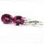925 Sterling Silver Leverback Earrings, Pure Pink Topaz, SE107