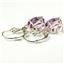 925 Sterling Silver Leverback Earrings, Pure Pink Topaz, SE107