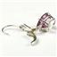 925 Sterling Silver Leverback Earrings, Pure Pink Topaz, SE107