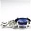 925 Sterling Silver Pendant, Created Blue Sapphire, SP043