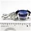925 Sterling Silver Pendant, Created Blue Sapphire, SP043