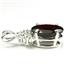 925 Sterling Silver Pendant, Mozambique Garnet, SP043