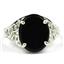 SR057, Black Onyx, 925 Sterling Silver Ring