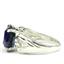 SR361, Created Blue Sapphire, 925 Sterling Silver Ring