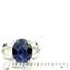 SR361, Created Blue Sapphire, 925 Sterling Silver Ring