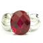 SR361, Created Ruby, 925 Sterling Silver Ring