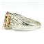 SR361, Champagne CZ, 925 Sterling Silver Ring