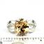 SR361, Champagne CZ, 925 Sterling Silver Ring