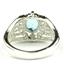 Swiss Blue CZ, 925 Sterling Silver Ring, SR365
