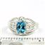 Swiss Blue CZ, 925 Sterling Silver Ring, SR365