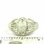 SR365, Created White Opal, 925 Sterling Silver Ring