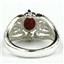 SR365, Created Red/Brown Opal, 925 Sterling Silver Ring