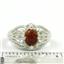 SR365, Created Red/Brown Opal, 925 Sterling Silver Ring