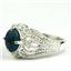 SR365, Created Blue Green Opal, 925 Sterling Silver Ring