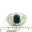 SR365, Created Blue Green Opal, 925 Sterling Silver Ring
