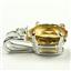 925 Sterling Silver Pendant, Citrine, SP021