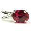 925 Sterling Silver Pendant, Created Ruby, SP021