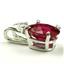 925 Sterling Silver Pendant, Created Ruby, SP021
