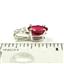 925 Sterling Silver Pendant, Created Ruby, SP021