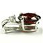 925 Sterling Silver Pendant, Mozambique Garnet, SP021
